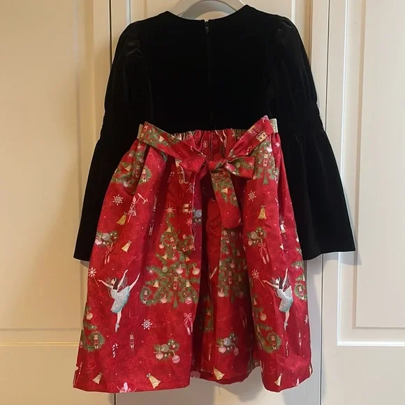 Bonnie Jean Little Girls’ Christmas “Holiday Velvet Nutcracker” Dress
